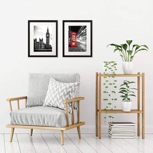 Hot Sale Customized logo and Size Picture <strong>Frame</strong> Wall Hanging <strong>Gallery</strong> Display MDF Black Picture Photo <strong>Frame</strong> - Product Image 6