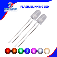 Perles de lampe en ligne 5mm chapeau de paille led rouge mettant en évidence LED lampe d'indication de diode électroluminescente