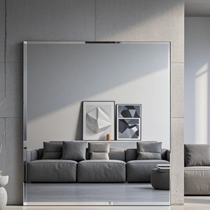 Customizable Frameless Modern <b>Rectangle</b> Oval Bevel Edge Silver <b>Mirror</b> <b>for</b> Half Body Bathroom Dressing <b>Wall</b> Decor Half Round - Product Image 1