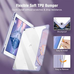 Tablettes transparentes de haute qualité étui en polyuréthane intelligent à rabat pour iPad AIR 11 Pro 11 2024 pour iPad air 5 2022 air4 10.9 - Product Image 2