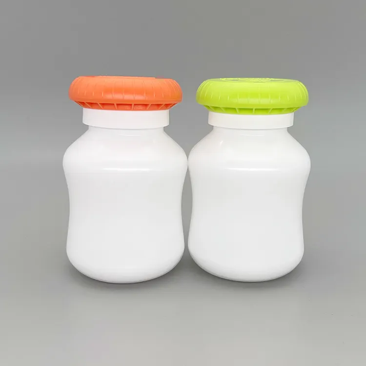 Botol obat plastik botol suplemen Vitamin kosong plastik HDPE dengan tutup pengering 200ml botol pil makanan