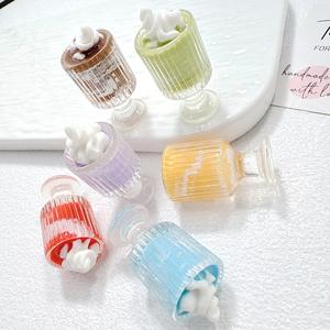 Adornos en miniatura comida <span class=keywords><strong>Mini</strong></span> resina bebida batido taza simulación helado modelo juguetes bebida jugar casa de muñecas Accesorios - Product Image 2