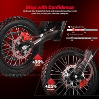 Valtinsu Moto électrique tout-terrain 60V5600W, moto à grande vitesse, motocross tout-terrain