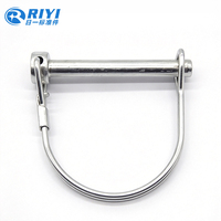 Épingle de sécurité à ressort de type D en acier au carbone zingué, clip de verrouillage pour remorque, pour attelage latéral de camion, fourniture en gros personnalisée