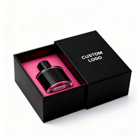 Boîte à parfum portable imperméable avec logo personnalisé de luxe, emballage en papier pour parfum, boîte cadeau avec tiroir