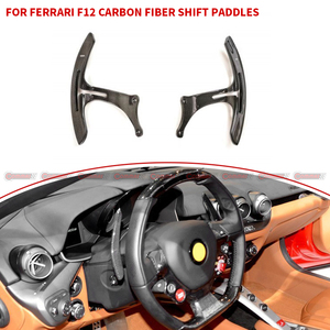 High Quality Dry Carbon Fiber OEM Style Car Auto Parts Car <b>Interior</b> Shift Paddles Kit For Ferrari F12 - Product Image 1