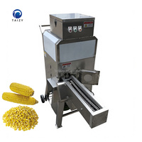 Machine à décortiquer et à égrener le maïs frais, pour retirer les épis et éliminer les tiges