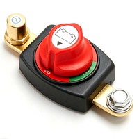 Interrupteur Rotatif Étanche DC 12V 24V 48V avec Bornes pour Bateau Marin, Camping-car, Camion, Coupe-Circuit, Interrupteur de Batterie