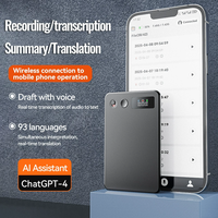 Traducteur intelligent avec transcription vocale par IA, résumé de réunion, traduction par carte mentale IA, ChatGPT 5/4.5 Gemini 3 Pro, écran TFT de 2,4 pouces