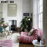 Canapé de luxe design Ligne-Roset TOGO, forme tendance de chenille, rembourrage confortable, fauteuil relax pour salon