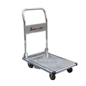 150kg Material Handling <strong>Trolley</strong> <strong>Aluminium</strong> Folding Handle <strong>Platform</strong> <strong>Trolley</strong> - Product Image 1
