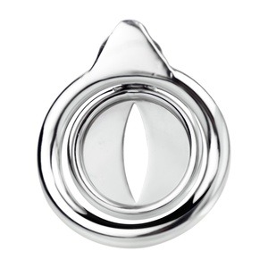 Dispositivo de Castidad Masculino FRRK, Transpirable, Metálico, Plano, con Anillo para Pene y Bloqueo Hexagonal, para Abstinencia, Fetiche, BDSM, Juguetes Sexuales - Product Image 4