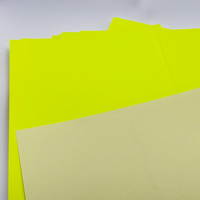 Papier autocollant fluorescent A4 de qualité supérieure, écologique, imperméable, résistant aux rayures, pour l'impression et le marquage
