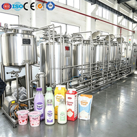 Pasteurisateur de yaourt 1000L, Cuve de refroidissement du lait, Cuve de fermentation, Homogénéisateur, Ligne de production de yaourt entièrement automatique