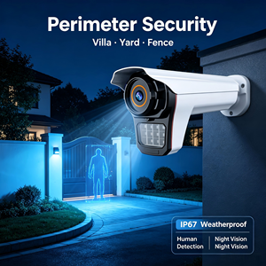 5MP PoE IP-<span class=keywords><strong>Kamera</strong></span> mit KI-Mensch-Fahrzeug-Erkennung, Virtueller Zaun, Grenzüberschreitungserkennung, Personenzählung, Zwei-Wege-Audio, Nachtsicht, 1 Jahr Garantie - Product Image 4