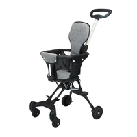 Poussette Atibei pour bébé, légère, pliable, cadre en acier à haute teneur en carbone, capacité de charge de 20 kg, 0-3 ans