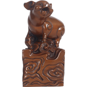 Figurines d'animaux du zodiaque en cuivre violet, nuage porte-bonheur, 12 pièces, décoration de bureau, cadeau artisanal pour la maison et le bureau - Product Image 5
