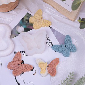 Vela de aromaterapia de mariposa de yeso hecha a mano, molde de silicona, resina de tamaño real para hornear pasteles, pegamento de gota, película decorativa - Product Image 5