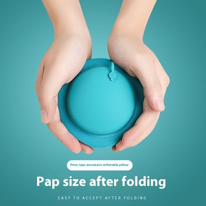 Almohada de viaje inflable en forma de U portátil de fábrica, almohada de cuello inflable automática de TPU con relleno de <span class=keywords><strong>aire</strong></span> - Product Image 2