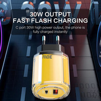 30W PD 3.0 Double Port Type C Chargeur Compact à Charge Rapide Mini USB C Chargeur Mural pour iPhone 16 15 Series Galaxy iPad