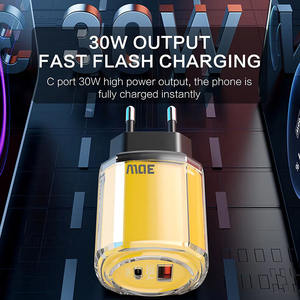 30W PD 3,0 de doble puerto tipo C de <span class=keywords><strong>carga</strong></span> rápida cargador compacto Mini USB C cargador de pared para iPhone 16 15 Series Galaxy <span class=keywords><strong>iPad</strong></span> - Product Image 5