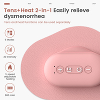 Appareil de massage chauffant sans fil DOMAS, électrodes thérapeutiques, soulagement de la douleur corporelle, unité TENS, 6 modes, 3 vitesses, utilisation corporelle