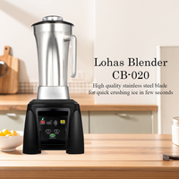 Blender Komersial Stainless Steel Lohas, Mesin Pengolah Makanan Heavy Duty Profesional, Penghancur Es untuk Restoran