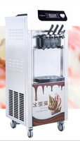 Machine à glace molle automatique commerciale à capacité de 28 L/H, à faible consommation d'énergie et faible bruit, pour glacier, directement de l'usine