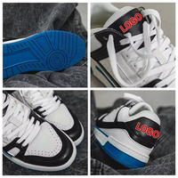 Vente de gros Usine de cuir véritable originale de haute qualité personnalisée Logo Personnalisation Chaussures de skateboard décontractées pour hommes