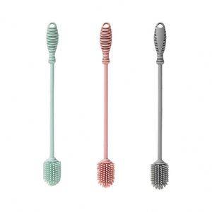 แปรงล้างขวดนม แปรงทำความสะอาดซิลิโคน แปรงล้างขวดนมด้ามยาว - Product Image 2