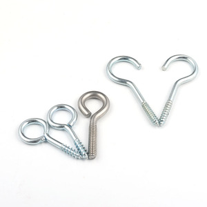 Ganchos de tornillo con <span class=keywords><strong>ojo</strong></span> de zinc WXSNY, resistentes, para colgar en el techo, tornillos de <span class=keywords><strong>ojo</strong></span> metálicos autorroscantes para pared - Product Image 5
