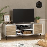 Meuble TV en bois moderne et simple Meuble nordique rétractable pour salon chambre hall appartement ou atelier