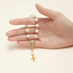 Mini Rosarios, Rosarios <span class=keywords><strong>de</strong></span> Bautizo, Rosarios <span class=keywords><strong>de</strong></span> Dedo en Bolsas <span class=keywords><strong>de</strong></span> Organza para Primera Comunión, Bautizos, Bodas, Recuerdos <span class=keywords><strong>de</strong></span> Fiesta - Product Image 3