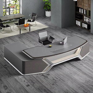 Durable Luxury Boss Manager Desk Modern Executive <strong>Office</strong> <strong>Table</strong> for <strong>Office</strong> or Home Use Meeting Boss's Requirements - Product Image 1