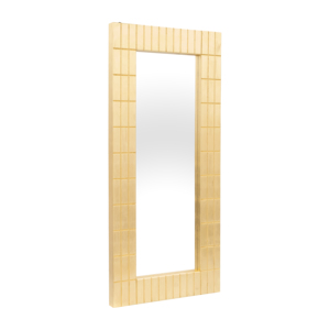 Modern Rectangular Wall Mirror Gold Frame Decorative Accent for Bedroom Bathroom Office Styling - Product Image 2