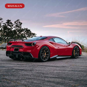 Aileron arrière en fibre de carbone Style N pour Ferrari 488 GTB/Spider 2015-2020 Performance Upgrade Racing Trunk Wing - Product Image 3