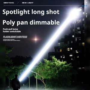 Xinsite 30W Zoomable LED Đèn pin xách tay khẩn cấp ngoài trời cắm trại PC đèn ABS hiển thị kỹ thuật số 1000M tầm xa IP65 - Product Image 5