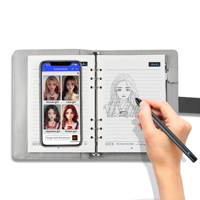 Master Ben Digital Smart Pen Writing Set Handwriting Recognition AI Smart Pen and Notebook With App