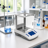 Balance analytique électronique entièrement automatique intelligente à lecture numérique 0,1 mg pour laboratoire et hôpital