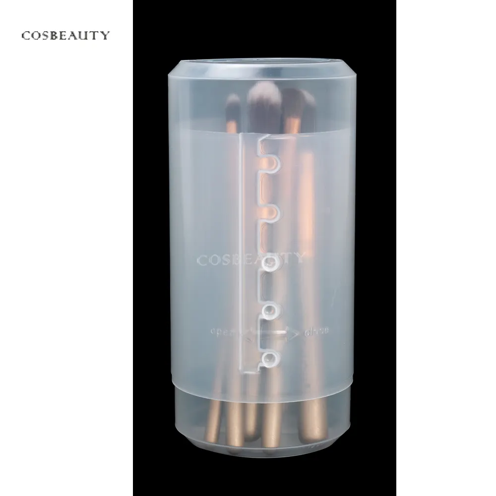 FA&MA factory Factory wholesale new plastic cylinder portable makeup brush holder beauty storage box