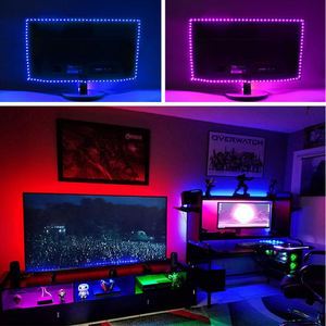 1M <span class=keywords><strong>2M</strong></span> 5M 5050 Wasserdichter IP20 IP65 USB 5V Flexibler <span class=keywords><strong>LED</strong></span>-Streifen RGB Hintergrundbeleuchtung TV-Licht Smart - Product Image 1
