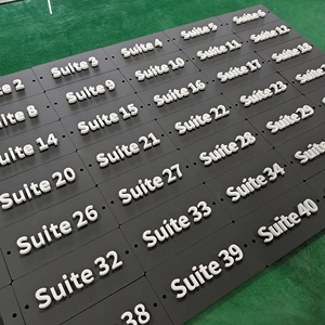 Letreros de Puerta Acrílicos de Diseño Moderno, Letras 3D, Placa con Número de Habitación, Cumple con ADA, Montaje en Pared para Hotel, Oficina, Edificio - Product Image 2