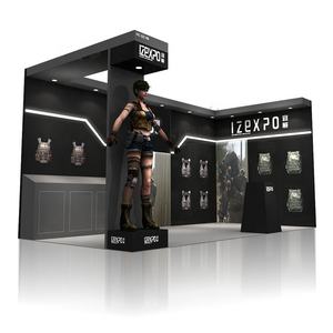 퀵 빌드 무역 박람회 전시 부스 나무 모듈러 전시 부스 디자인 맞춤형 디자인 서비스 전시 부스 - Product Image 1
