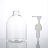 Fabricant chinois, vente en gros de bouteilles carrées en PP de 500 ml avec pompe, emballage pour désinfectant, flacon pulvérisateur pour détergent