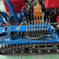Foreuse rotative sur chenilles portable STGF de Chine, à moteur diesel, pour forage DTH de 40 m de profondeur, avec moteur, boîte de vitesses et pompe