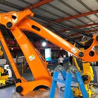Robot palettiseur automatique à quatre sacs, bras robotisé pour l'empilage automatisé, palettiseur robotisé pour ligne d'emballage, robots articulés
