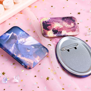 定制全息马口铁按钮徽章名称锡销批发标志胶印促销商务礼品金属工艺品 - Product Image 6