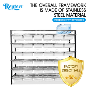 Jaula para Hámster de Acero Inoxidable de Construcción Sólida con Rueda de <span class=keywords><strong>Ejercicio</strong></span> con Freno Seguro y Embalaje Ecológico que Satisface las Necesidades de tu Mascota - Product Image 3