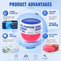 Gel nettoyant automobile Glodway de haute qualité, pâte nettoyante pour les aérations de voiture, les ordinateurs et les appareils électroniques, éliminateur de poussière
