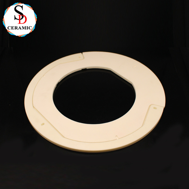 Alumina Ceramic Heat Resistant Ceramic Edge Ring/Ceramic Disk Alkali Resistant Ceramic Parts for Semiconducto Industry